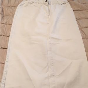 Long khaki Pencil Maxi Skirt size 8