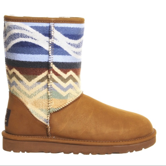 UGG Shoes - 🏷UGG Brown Classic Short Pendleton Boots