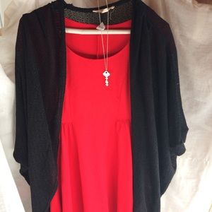 red swing dress