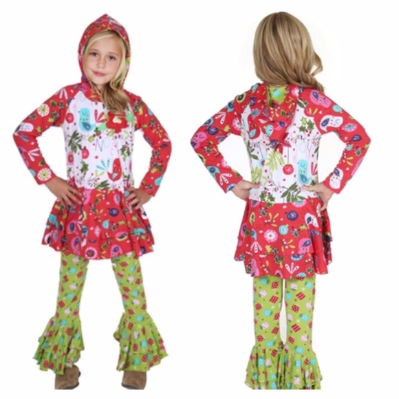 Jelly the Pug Hooded Tiffany Ruffle Flare Outfit