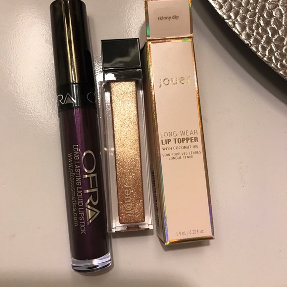 Jouer lip topper and ofra lipstick