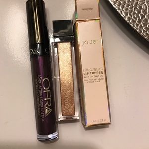 Jouer lip topper and ofra lipstick