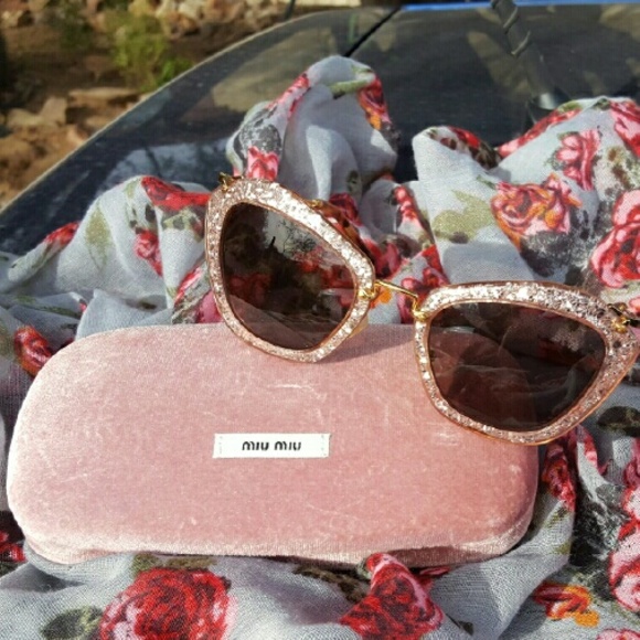 Miu miu Glitter Cat eye
