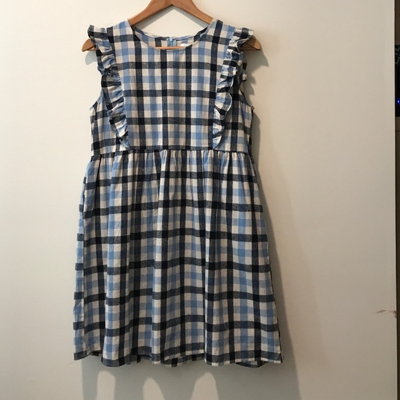 Asos The Whitepepper Flannel Dress Size Small