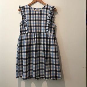 Asos The Whitepepper Flannel Dress Size Small
