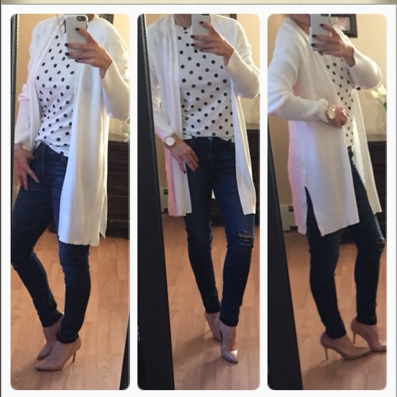 Last 💜Ivory ribbed cardi💜 - Picture 2 of 4