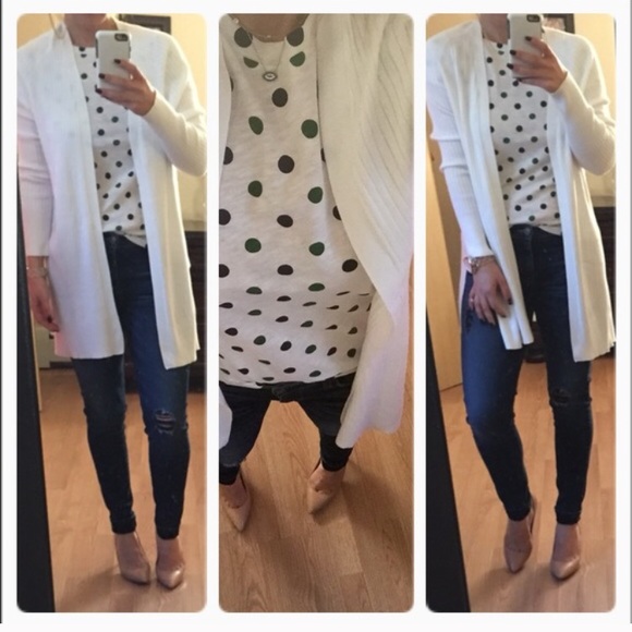 Last 💜Ivory ribbed cardi💜 - Picture 4 of 4