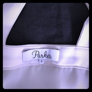 PARKER | white, silk, short romper . S