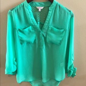 Turquoise blouse