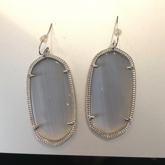 Kendra Scott Grey with Silver Earrings