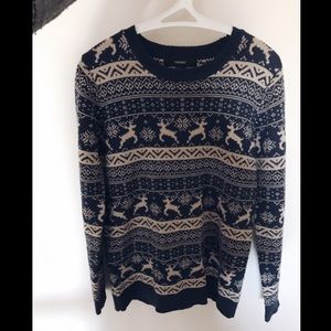 F21 Reindeer Sweater