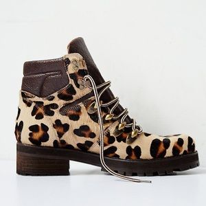 Free People Leopard Icon Hiker Boot - New in Box