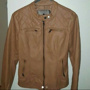Brown faux leather jacket ON HOLD