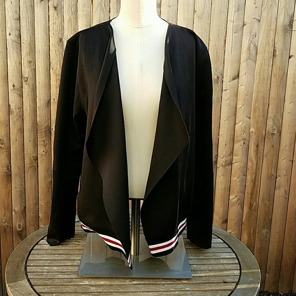 Philosophy Lazer Cut Baseball Jacket Black sz L