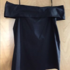 Tibi Papiermache Off-Shoulder Top