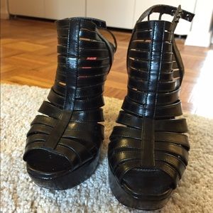Alice and Olivia black high heels