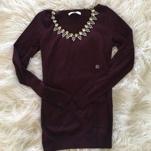 Deep maroon Ann Taylor Loft sweater