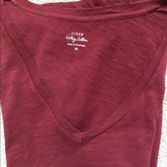 Jcrew vintage cotton short sleeve V Neck Medium!