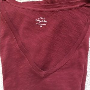 Jcrew vintage cotton short sleeve V Neck Medium!