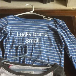 Lucky brand long sleeve/ quarter length sleeve
