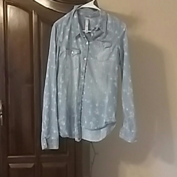 Floral button down blouse