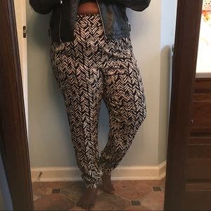 Forever 21 Patterned Harem-Style Pants