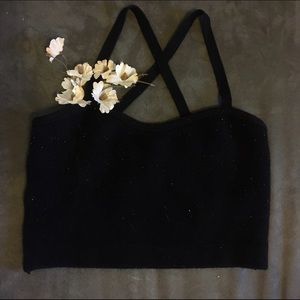 Foreve21 Black Crop Top