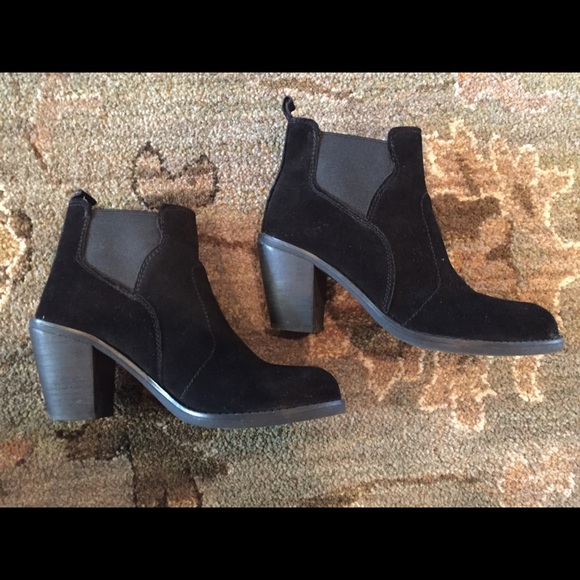 Black suede booties!