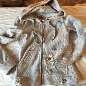 Juicy Couture quilted hooded sweatshirt - small