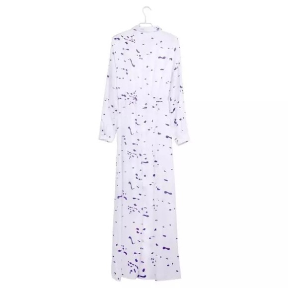 πHPπ Longsleeve MAXI DRESS Purple & White NEW - Picture 3 of 3