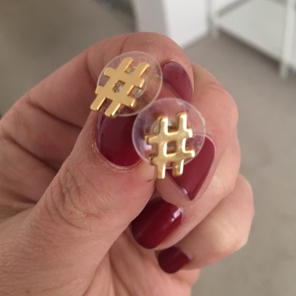 Hashtag earrings!