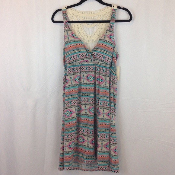 Tribal and crochet Dress