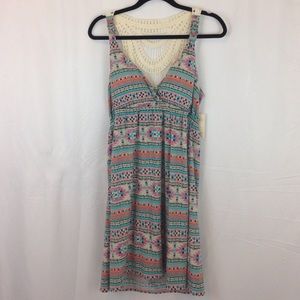 Tribal and crochet Dress