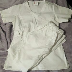 White Dickies Scrub Set