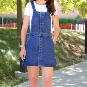 BNWT - Zara Trafaluc Denim Overall Mini-dress
