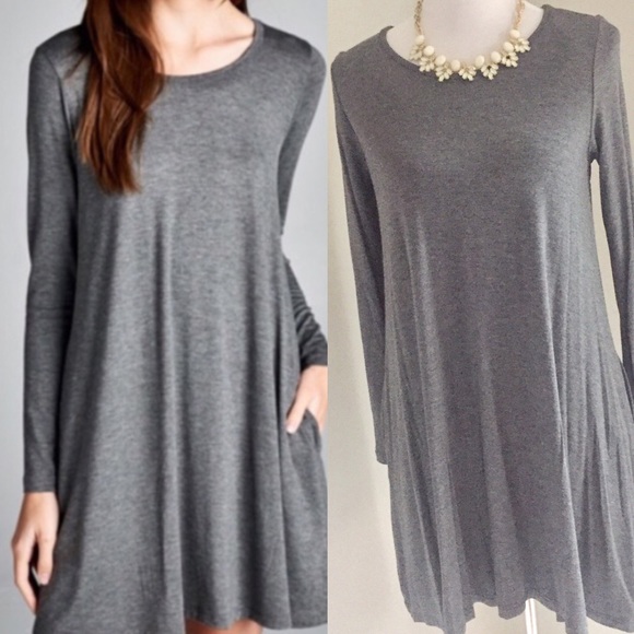 Dresses & Skirts - S-M Tunic/Dress with pockets - grey