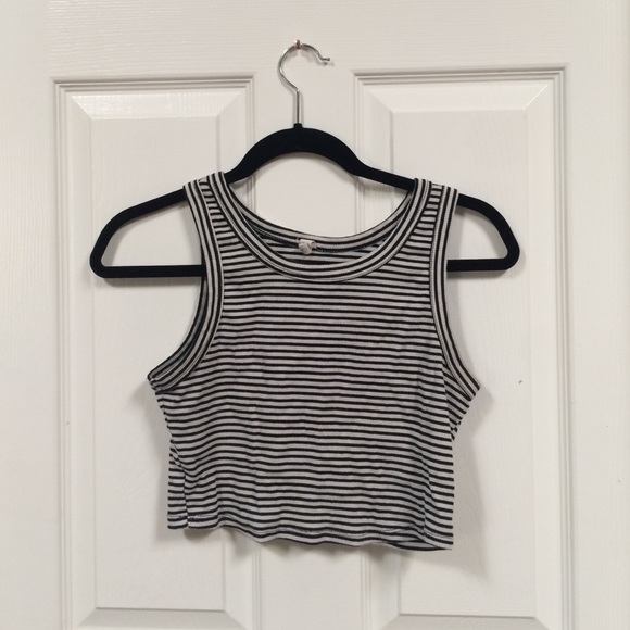 Striped Cropped Tank Top