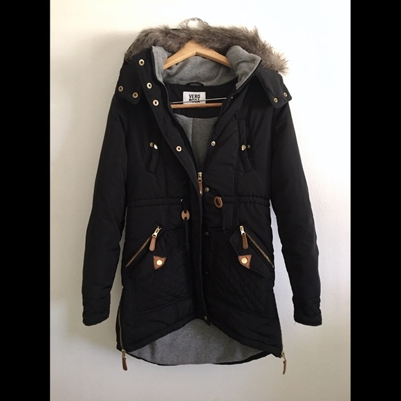 ASOS Vero Moda Parka fleece lined, detachable hood