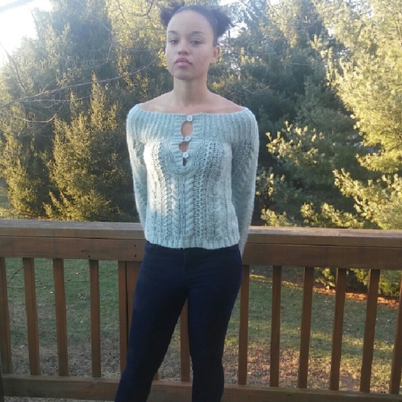 Knitted Blue sweater