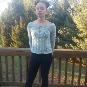 Knitted Blue sweater