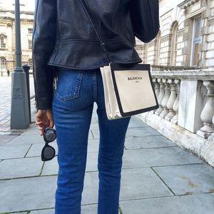 Balenciaga style canvas bag