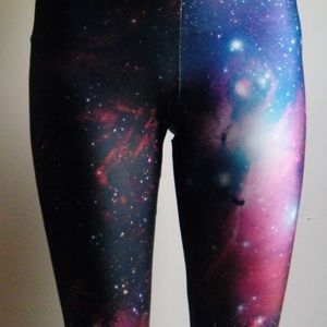 Black Milk Purple Galaxy Leggings