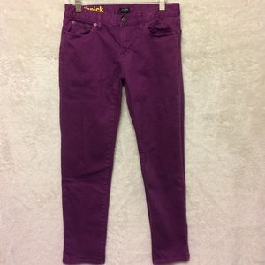 J. Crew Stretch Purple Toothpick Jeans