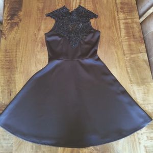 A black formal/evening dress
