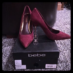 Brand NWT Bebe "Dara" suede heels! Brand NWT Bebe "Dara" suede heels!
