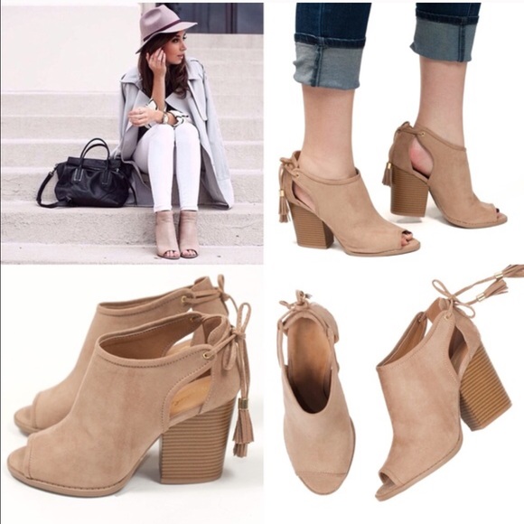 🆕MILA ROSE open bootie- TAUPE - Picture 4 of 4