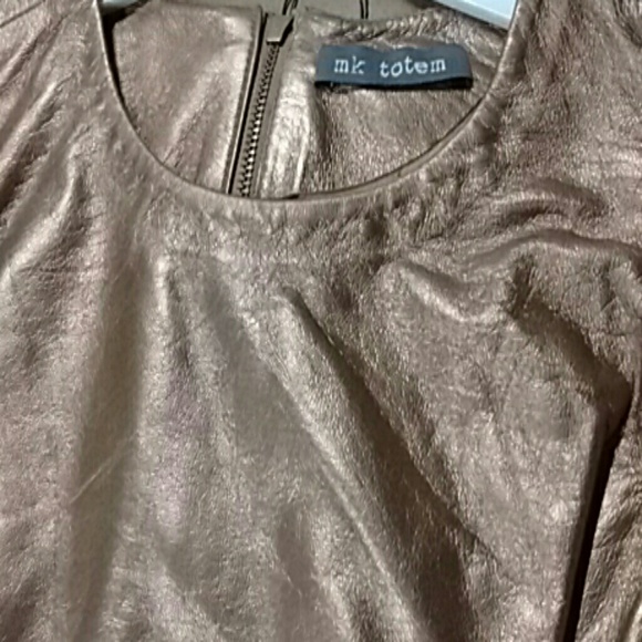 Mk totem tank top bronze lambskin - Picture 3 of 4
