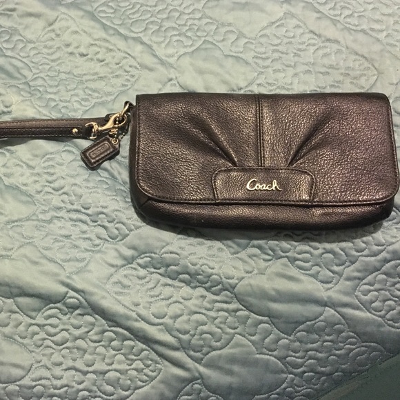 Authentic black COACH clutch. Gently used