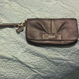 Authentic black COACH clutch. Gently used