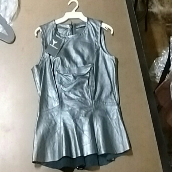 Mk totem tank top silver lambskin small brand new - Picture 1 of 4